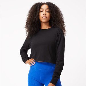 Outdoor Voices Black Everyday Crop Longsleeve